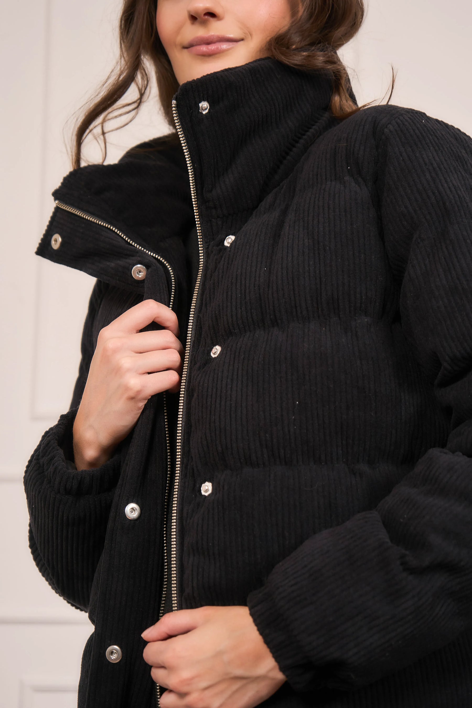 Chaqueta Puffer Mujer Negra