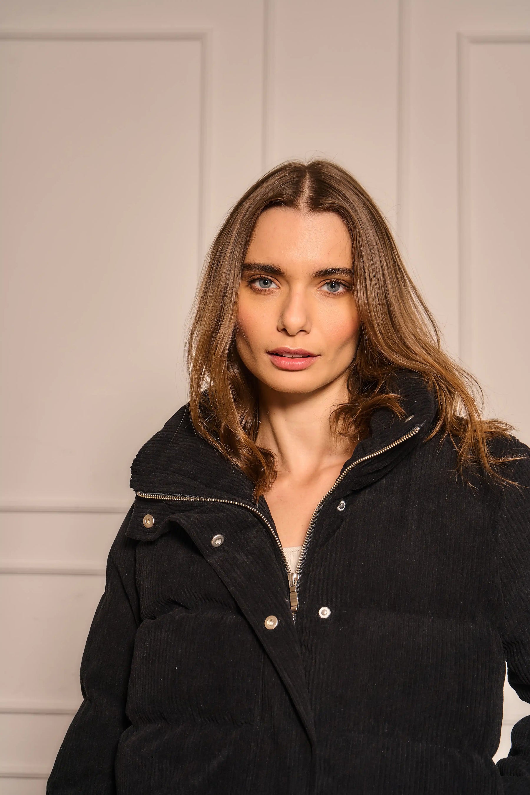 Chaqueta Puffer Mujer Negra