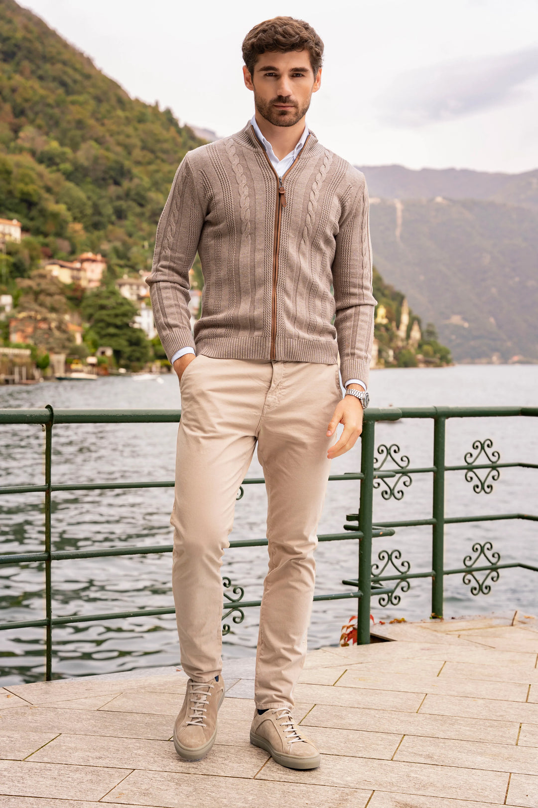 Chaqueta Porlezza Hombre Habano