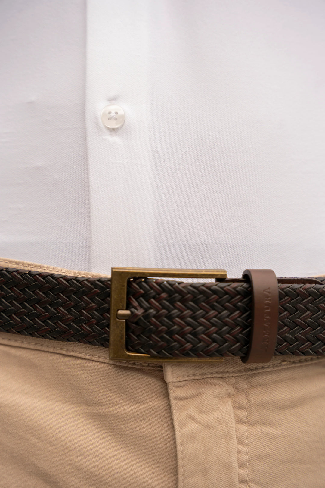 Cinturón Tessitore Hombre Armatura Bicolor