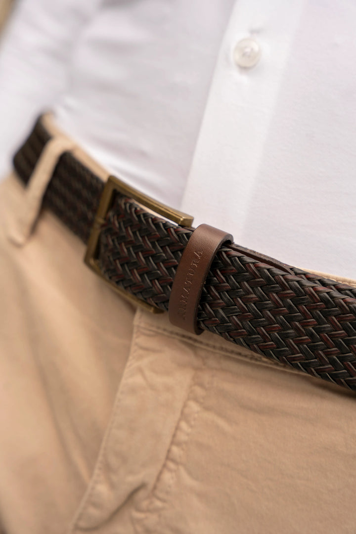 Cinturón Tessitore Hombre Armatura Bicolor