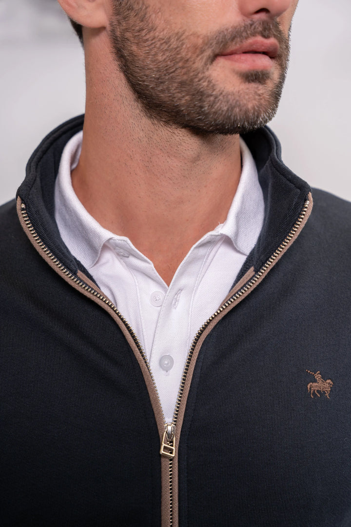 Fullzip Legacy Hombre Azul Oscuro