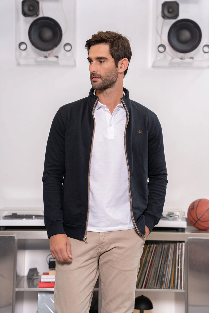 Fullzip Legacy Hombre Azul Oscuro