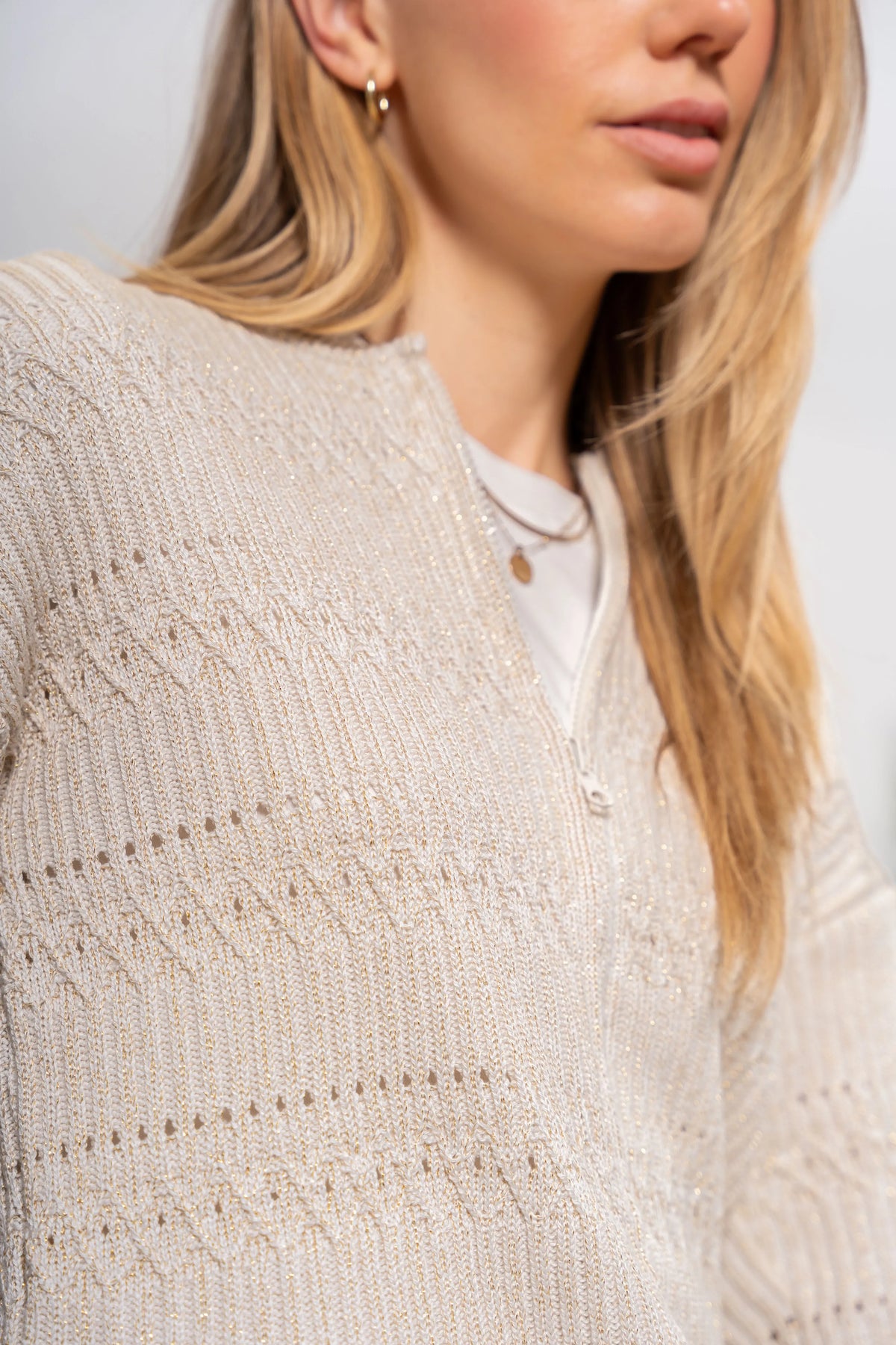 Fullzip Allure Mujer Marfil