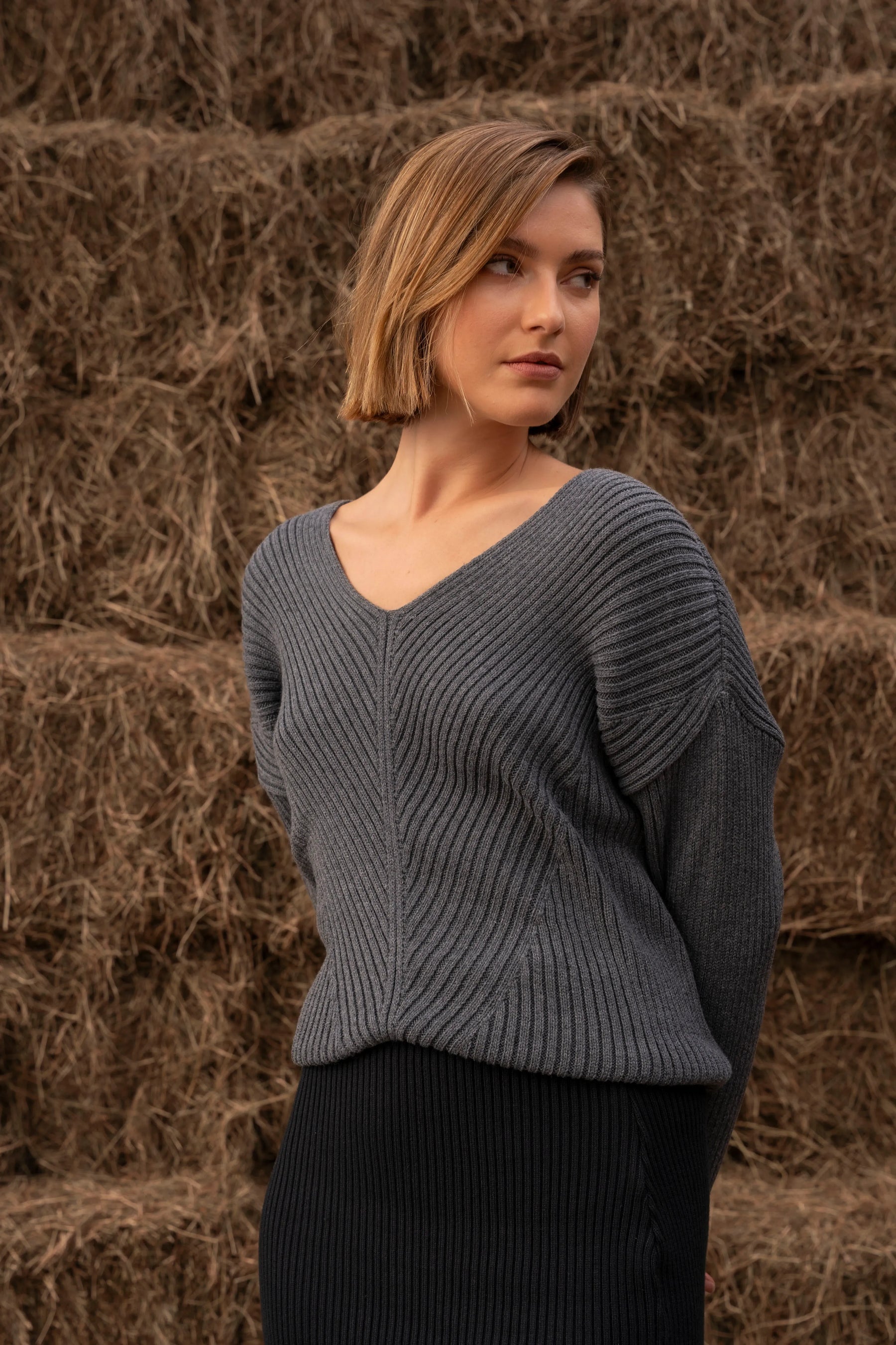Suéter Cavalieri Mujer Gris