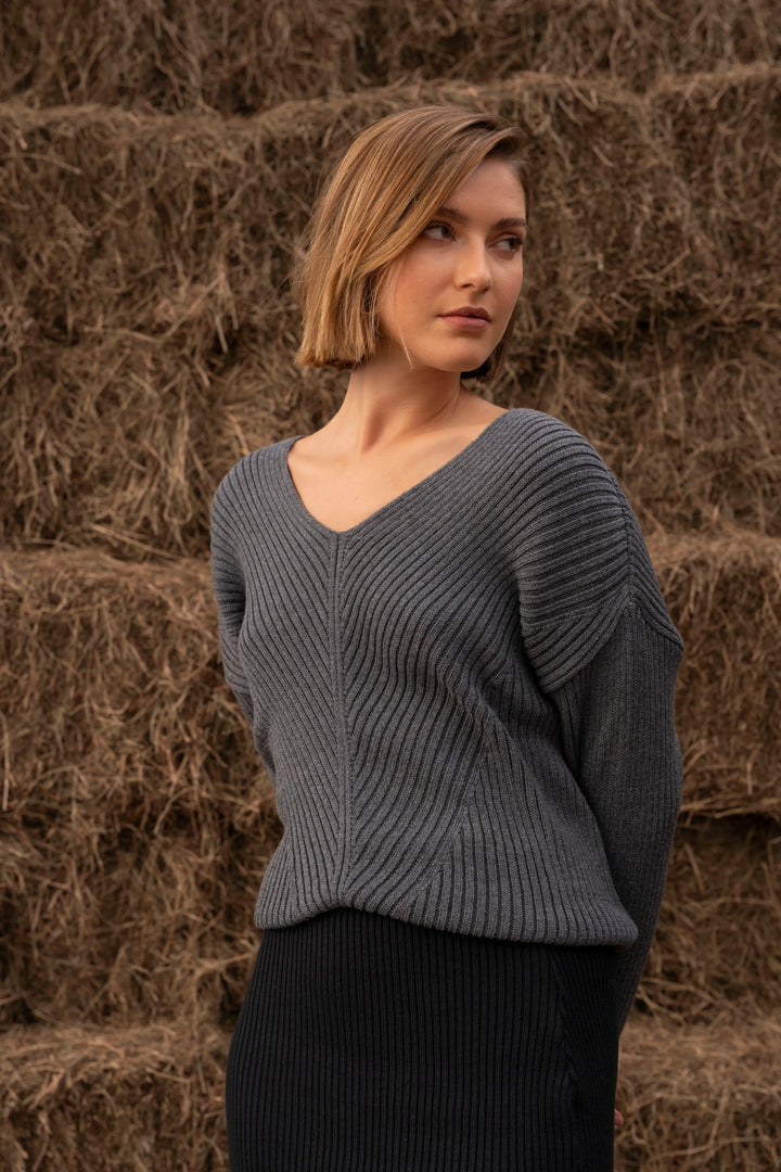 Suéter Cavalieri Mujer Gris