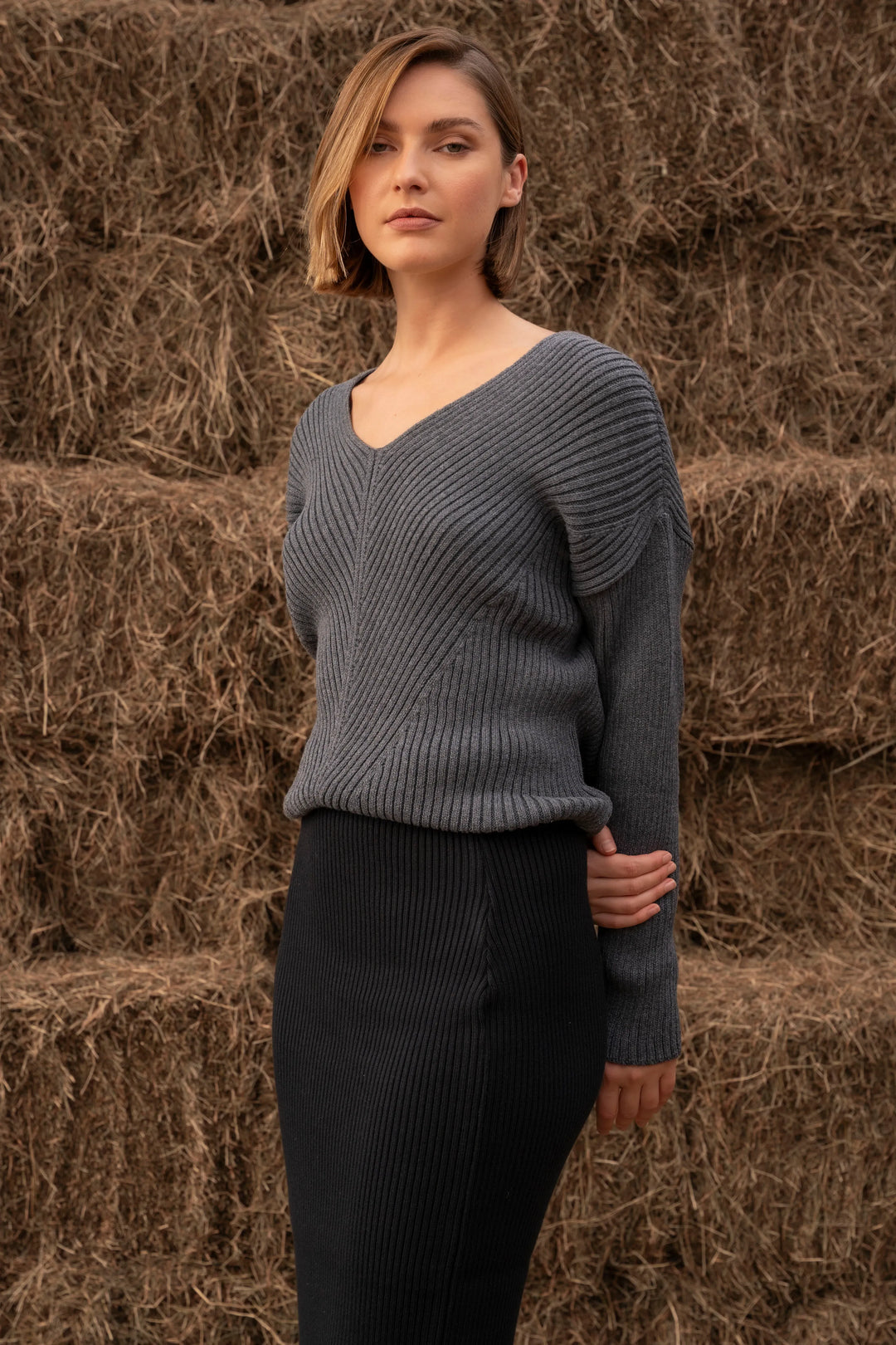 Suéter Cavalieri Mujer Gris