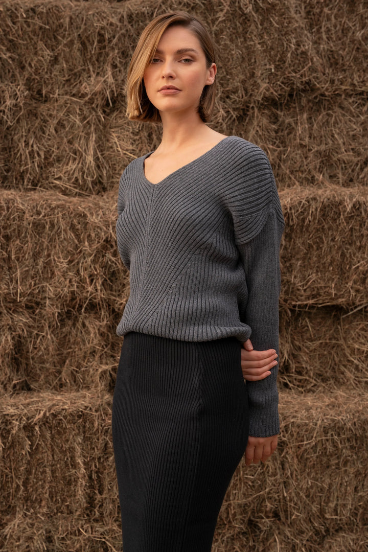 Suéter Cavalieri Mujer Gris