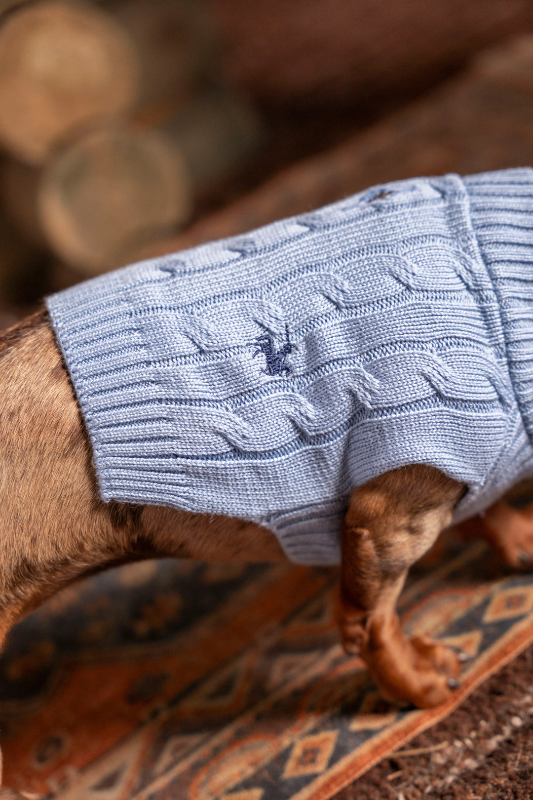 Suéter Perros Azul Cielo