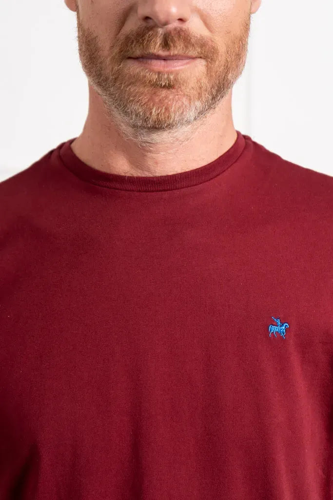 Camiseta Soft Hombre Vinotinto