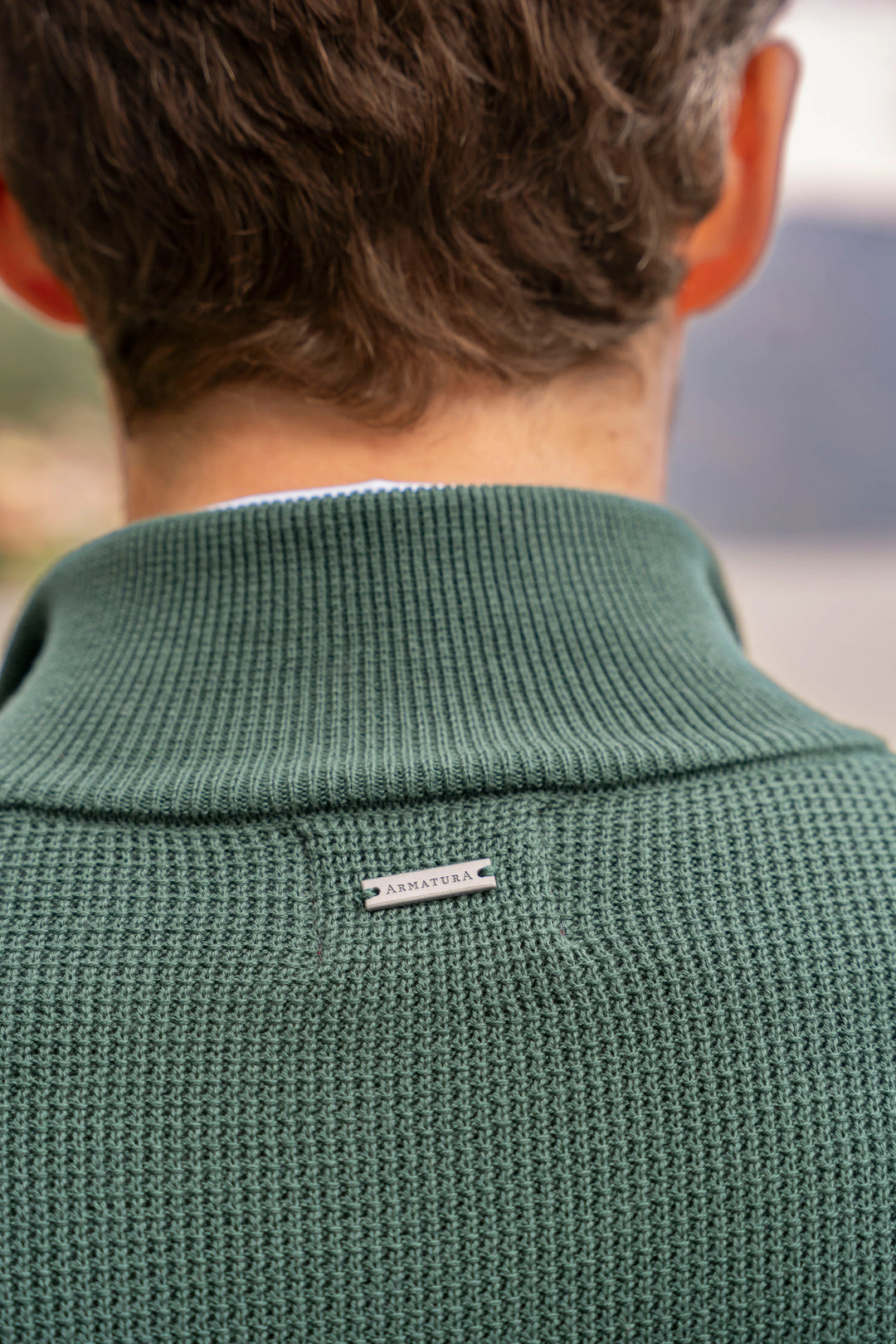 Suéter Halfzip Brienno Hombre Verde Pino