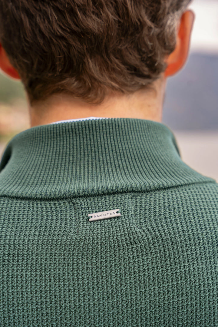 Suéter Halfzip Brienno Hombre Verde Pino