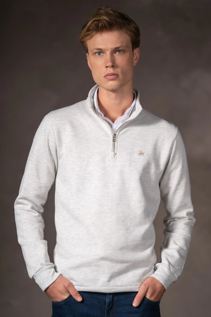 Suéter Halfzip Premium Hombre Arena