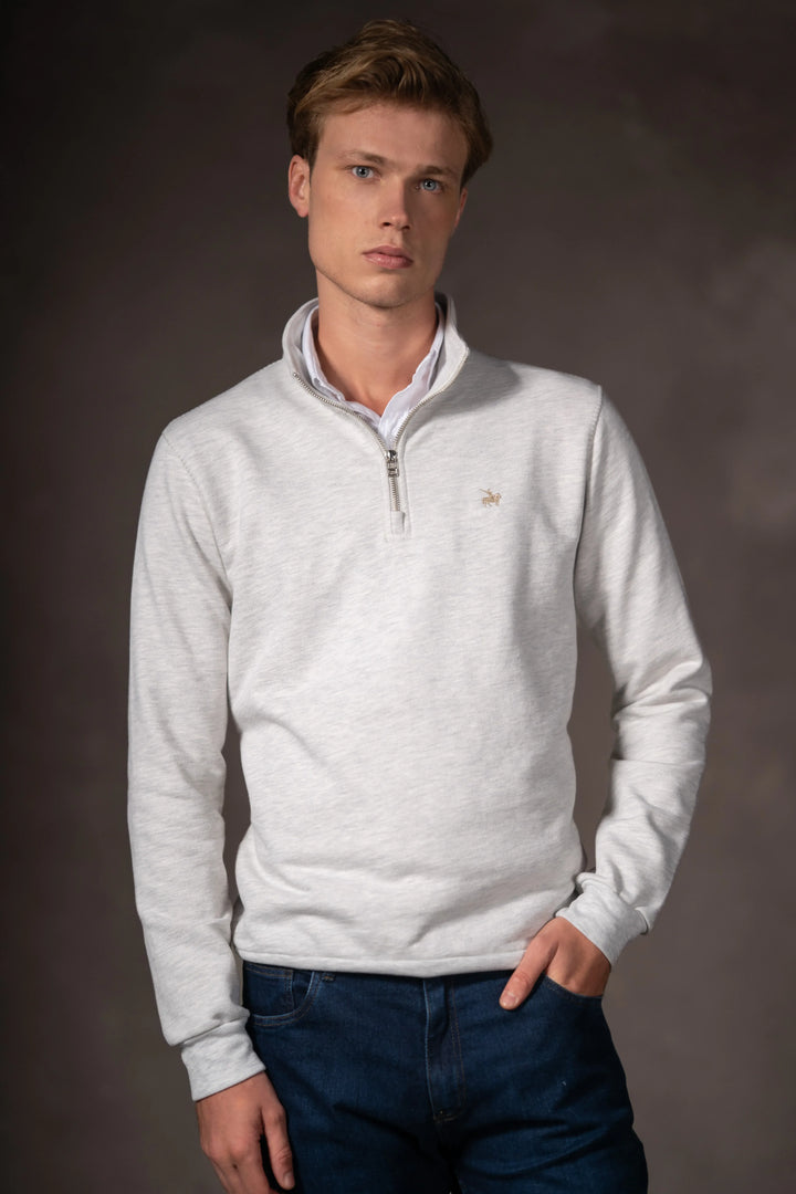 Suéter Halfzip Premium Hombre Arena
