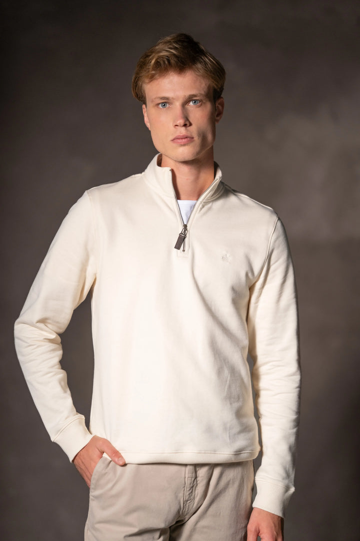 Suéter Halfzip Varenna Hombre Hueso