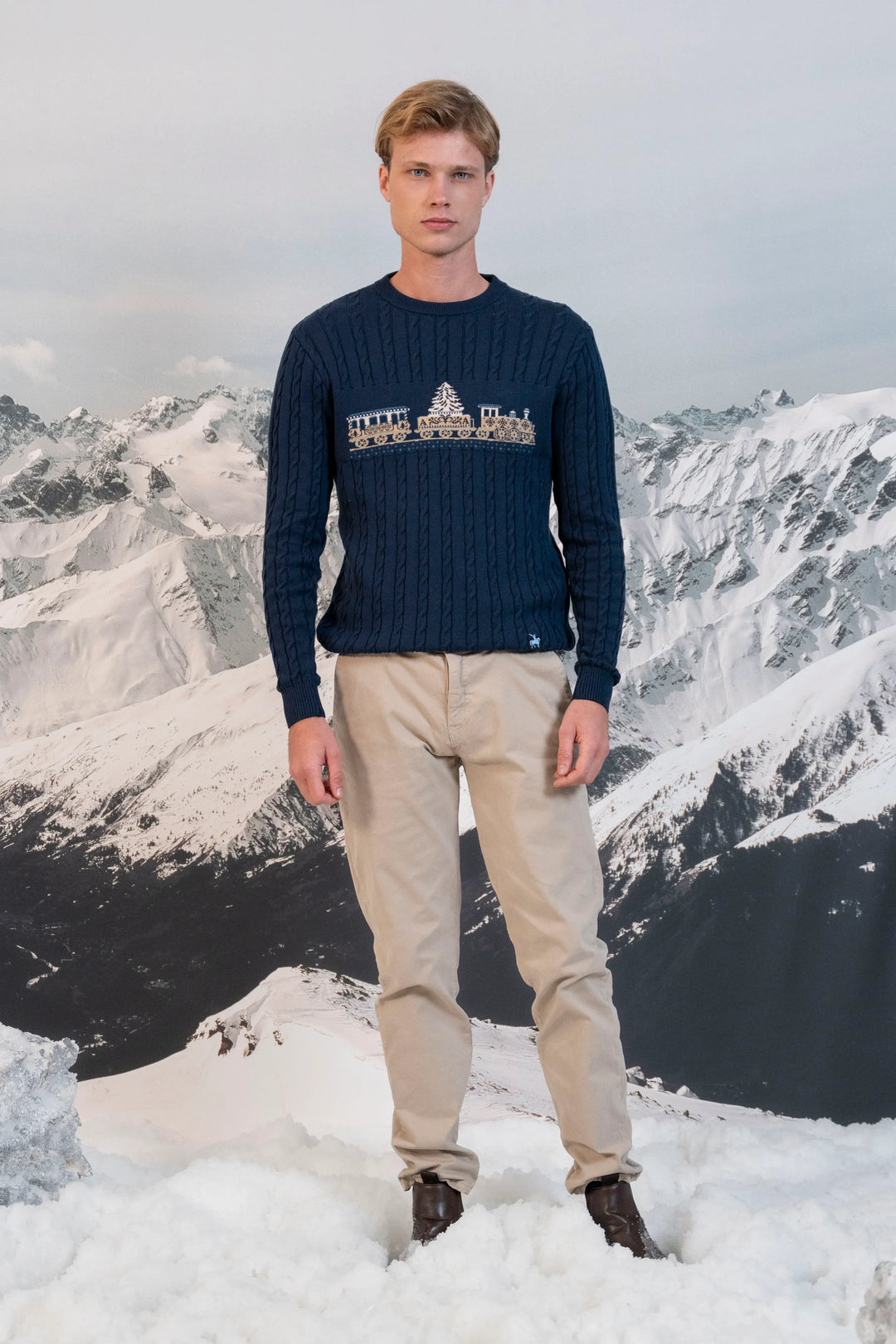 Suéter Winter Express Hombre Azul Oscuro