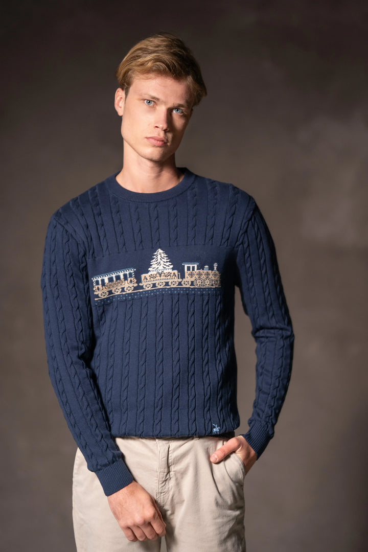 Suéter Winter Express Hombre Azul Oscuro