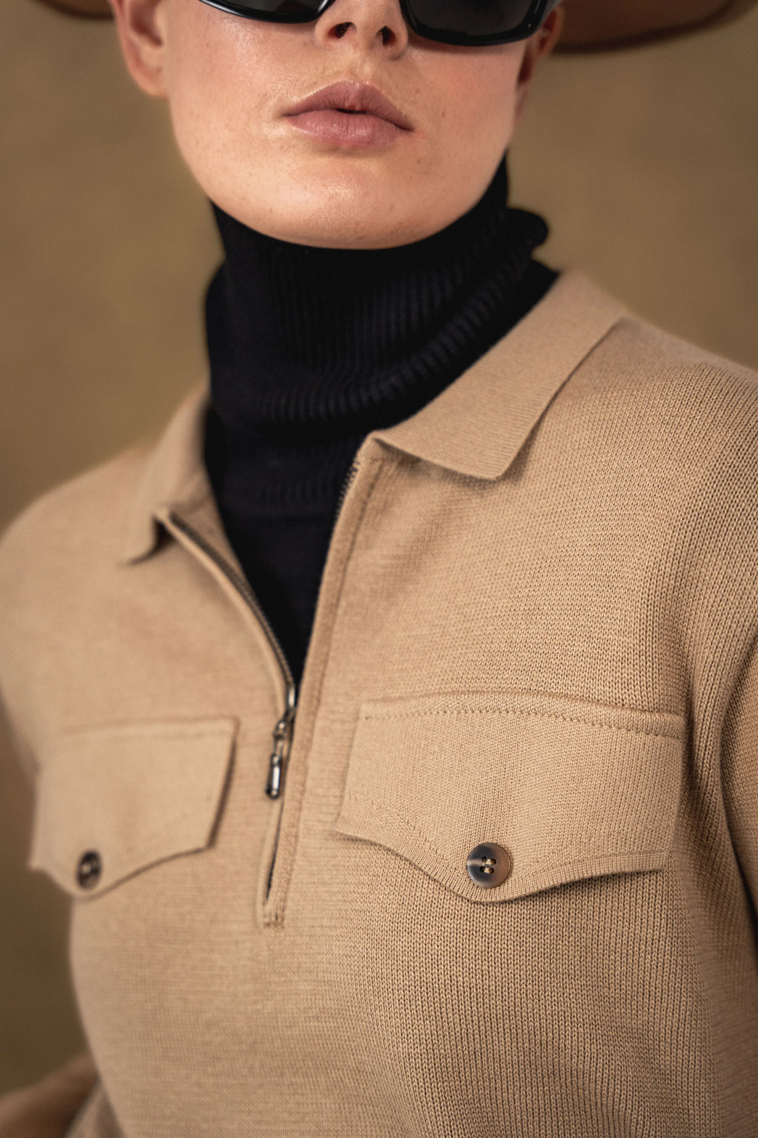 Sueter Laurel Mujer Camel