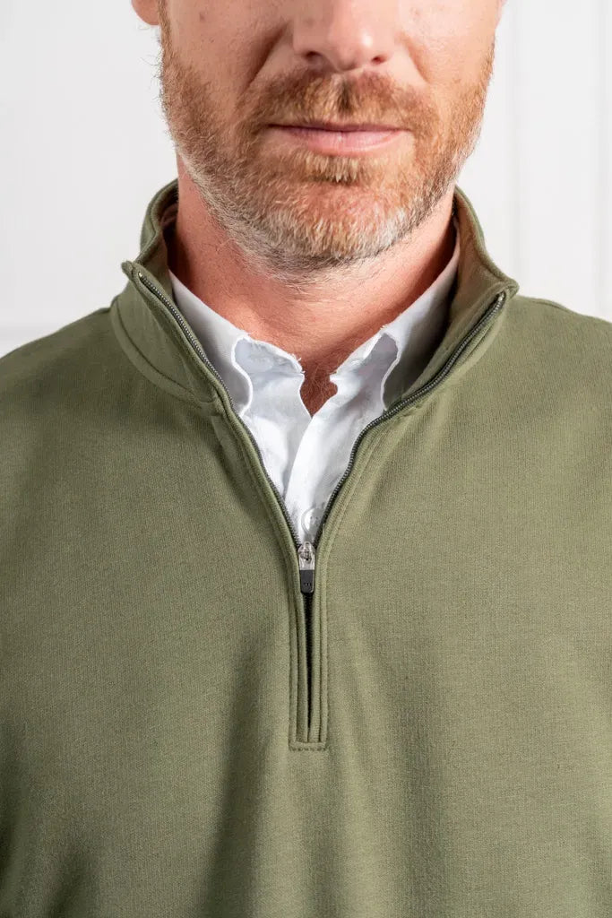 Suéter Halfzip Cozy Hombre Verde