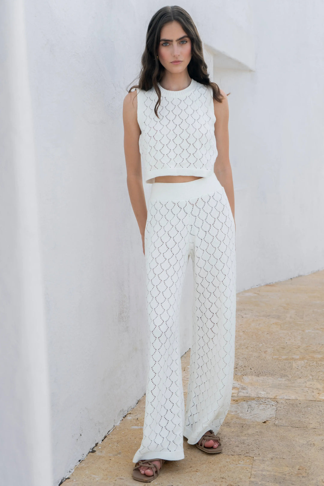 Pantalón Summer Set Blanco Mujer – Armatura CO - Main Image