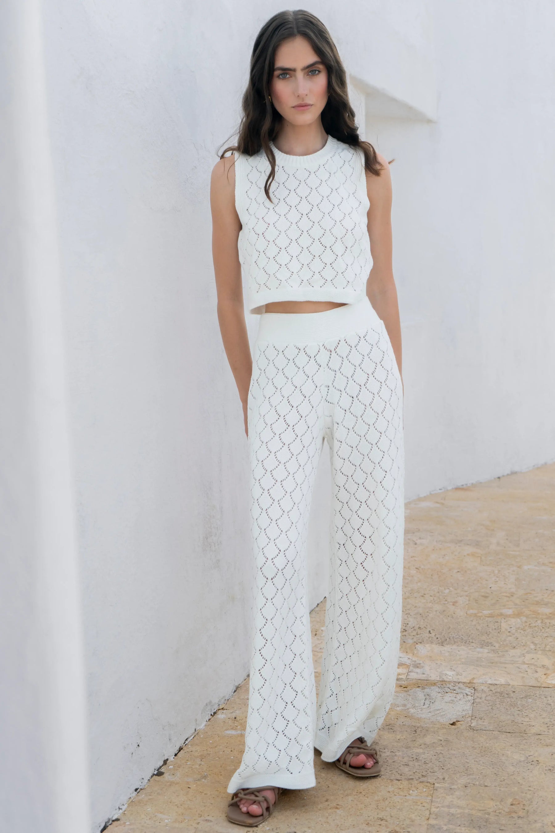 Pantalón Summer Set Blanco Mujer