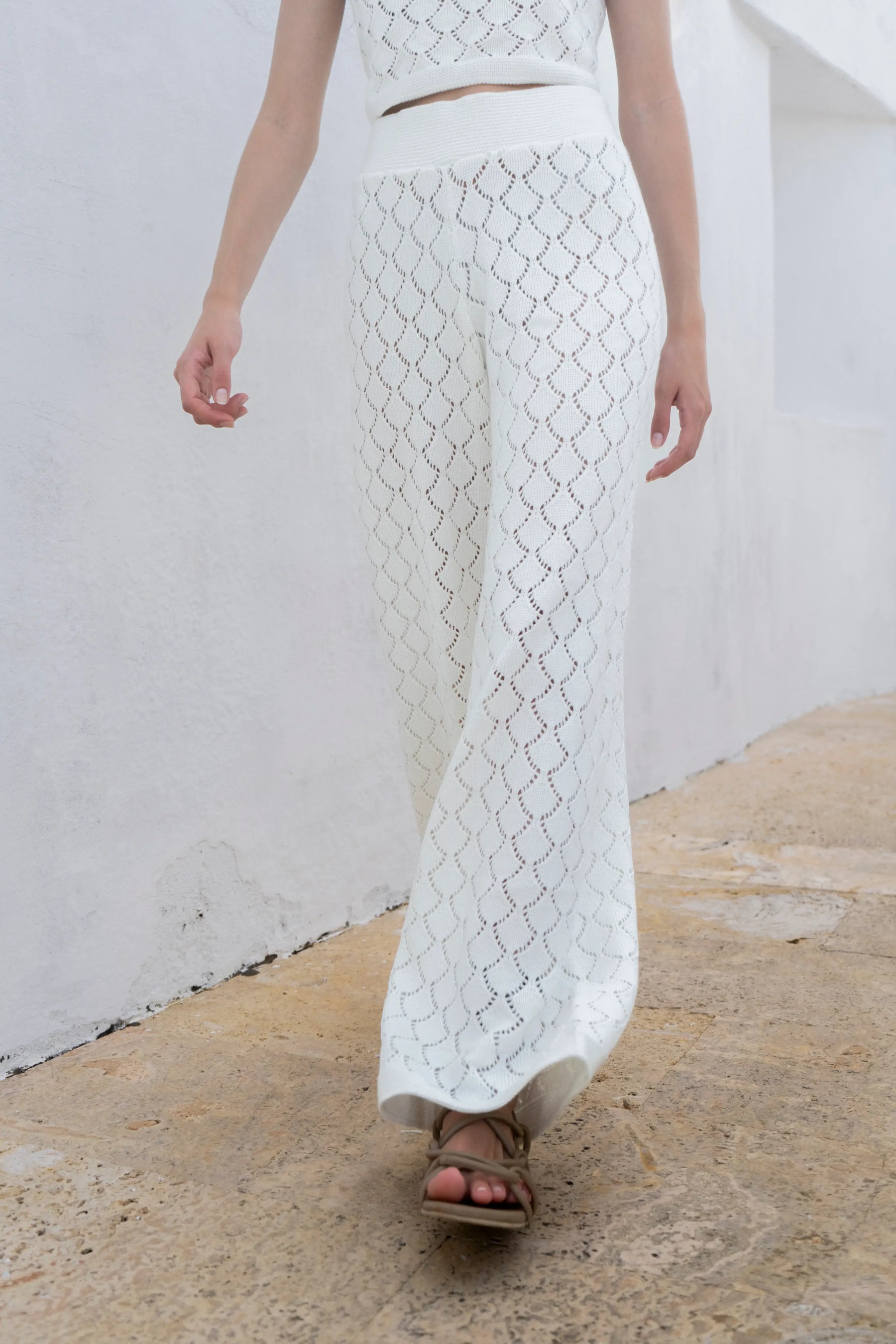 Pantalón Summer Set Blanco Mujer