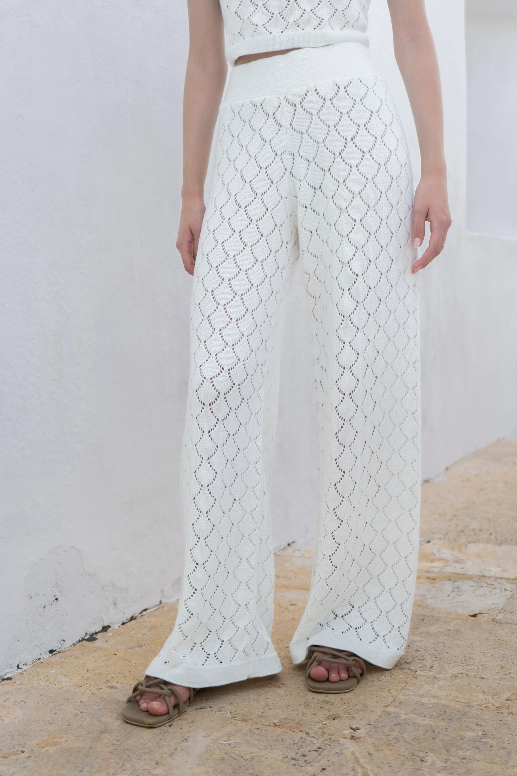 Pantalón Summer Set Blanco Mujer