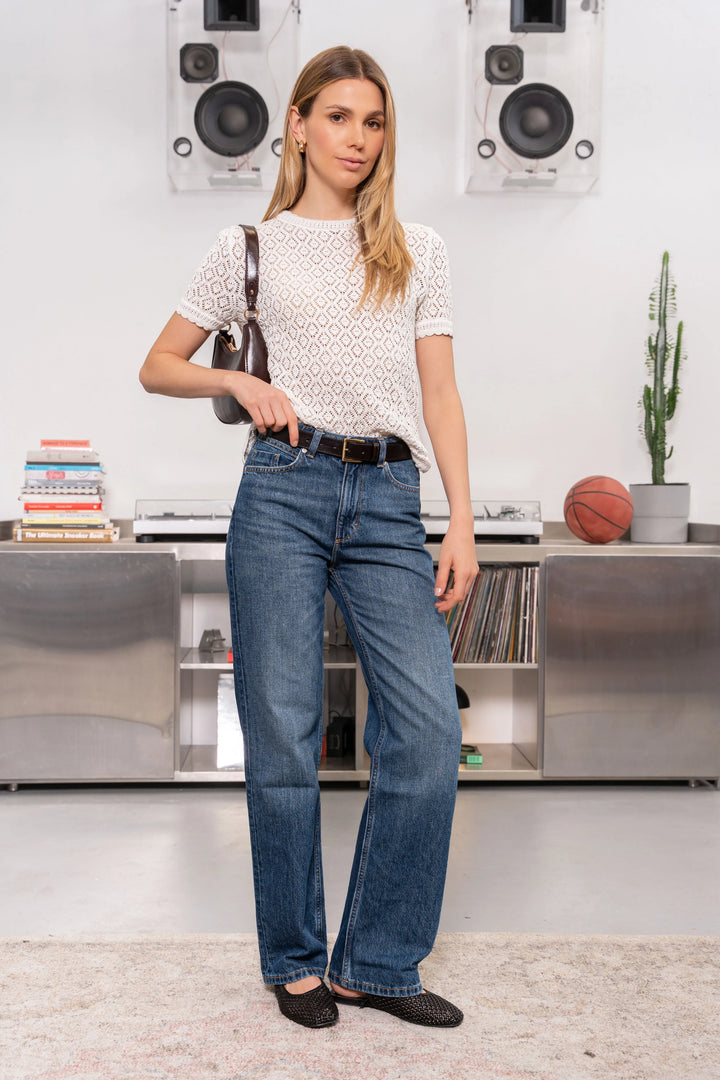 Top Alba Mujer Marfil