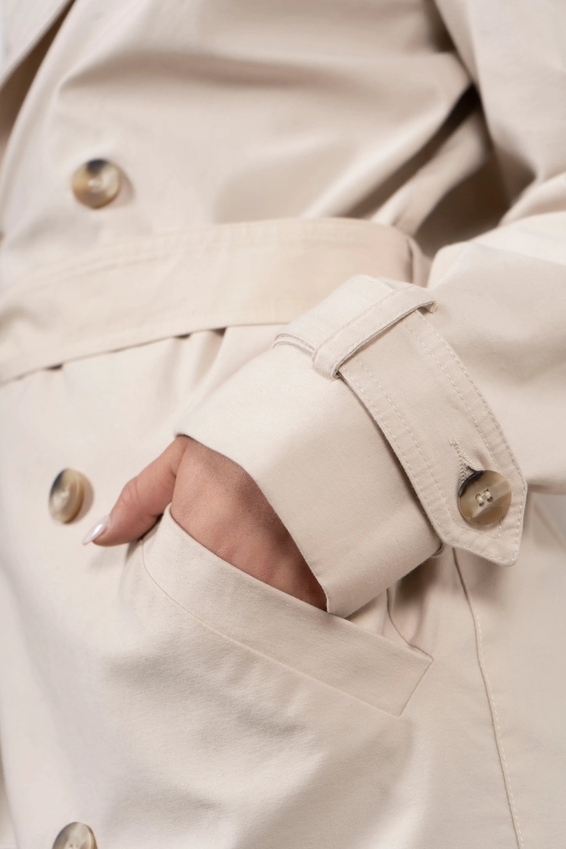 Trench Coat Mujer Beige