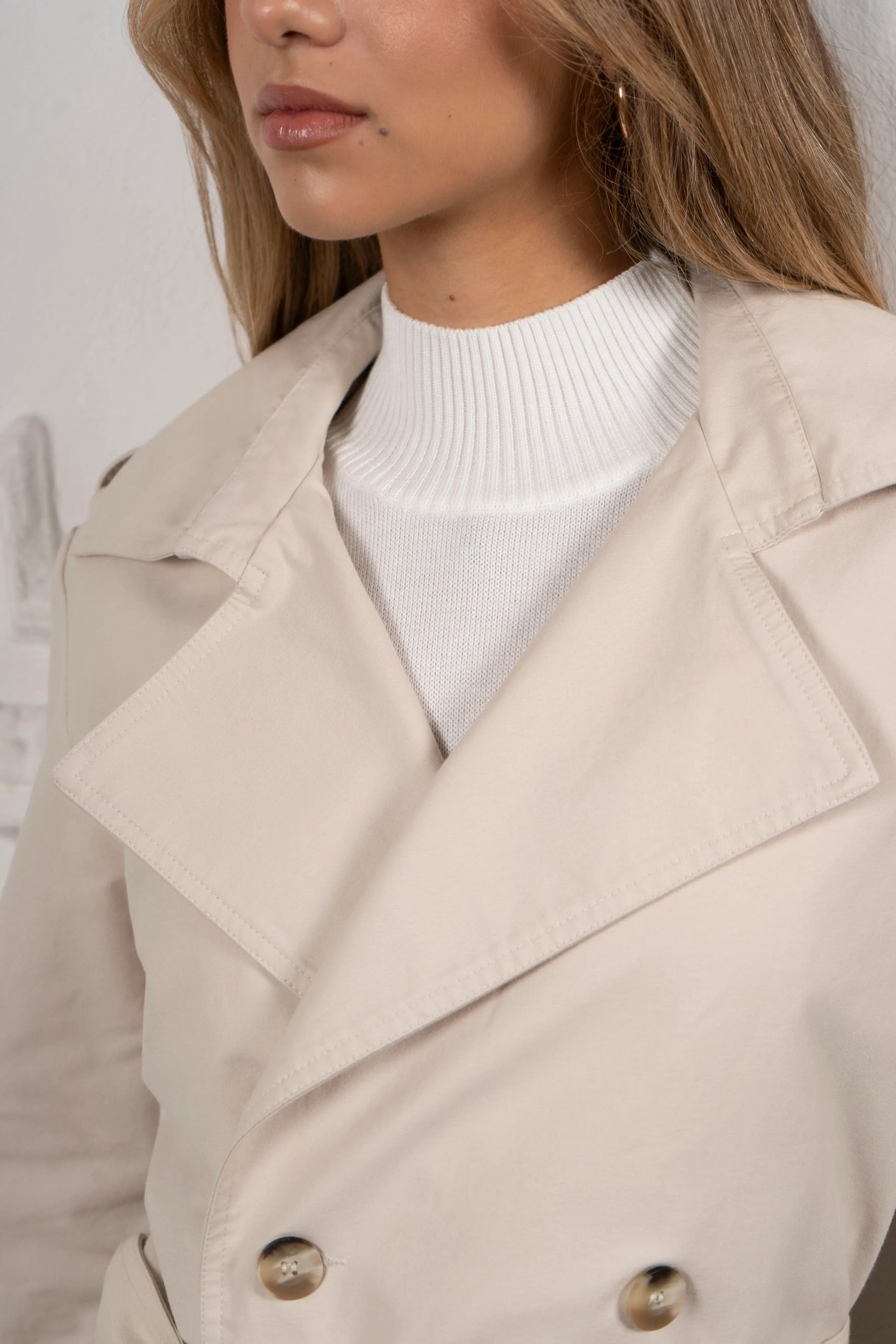 Trench Coat Mujer Beige