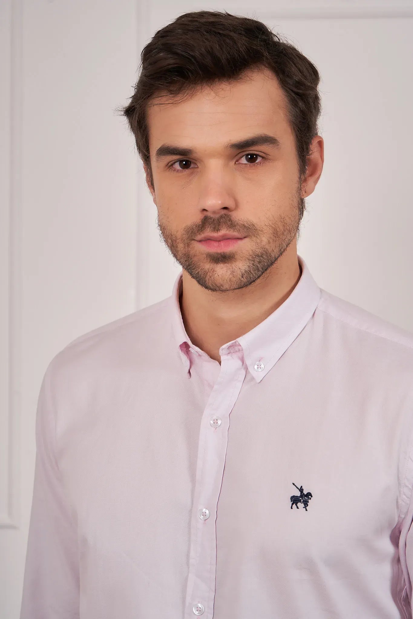 Camisa Oxford Hombre Rosada