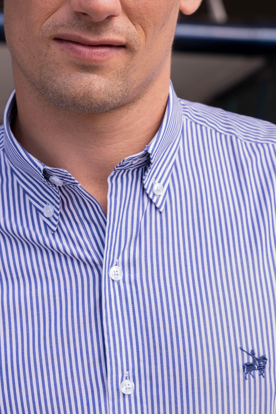 Camisa Cleverton Hombre Azul Oscuro