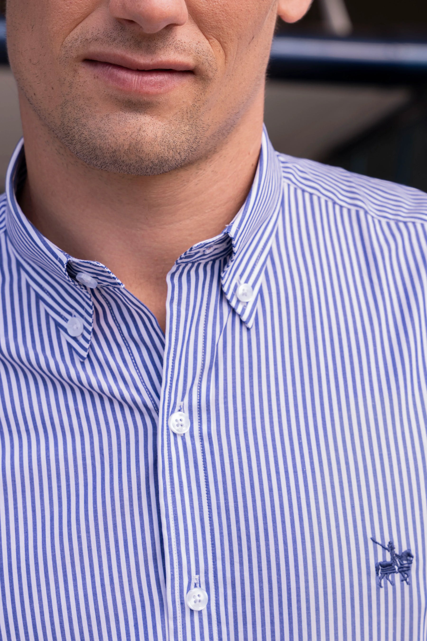 Camisa Cleverton Hombre Azul Oscuro