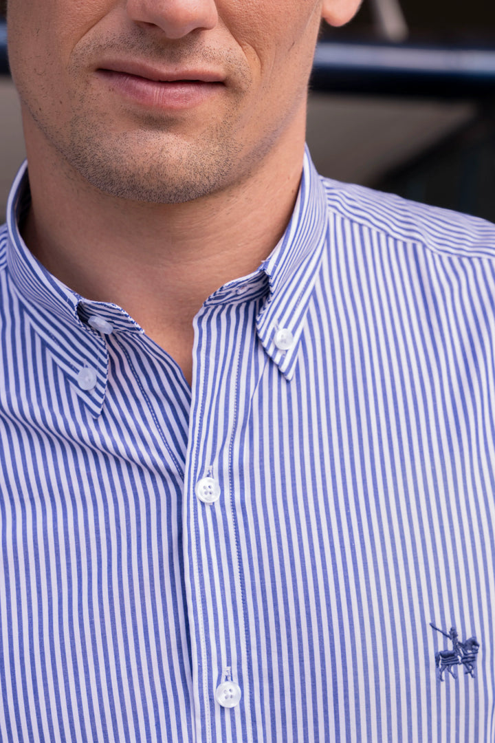 Camisa Cleverton Hombre Azul Oscuro