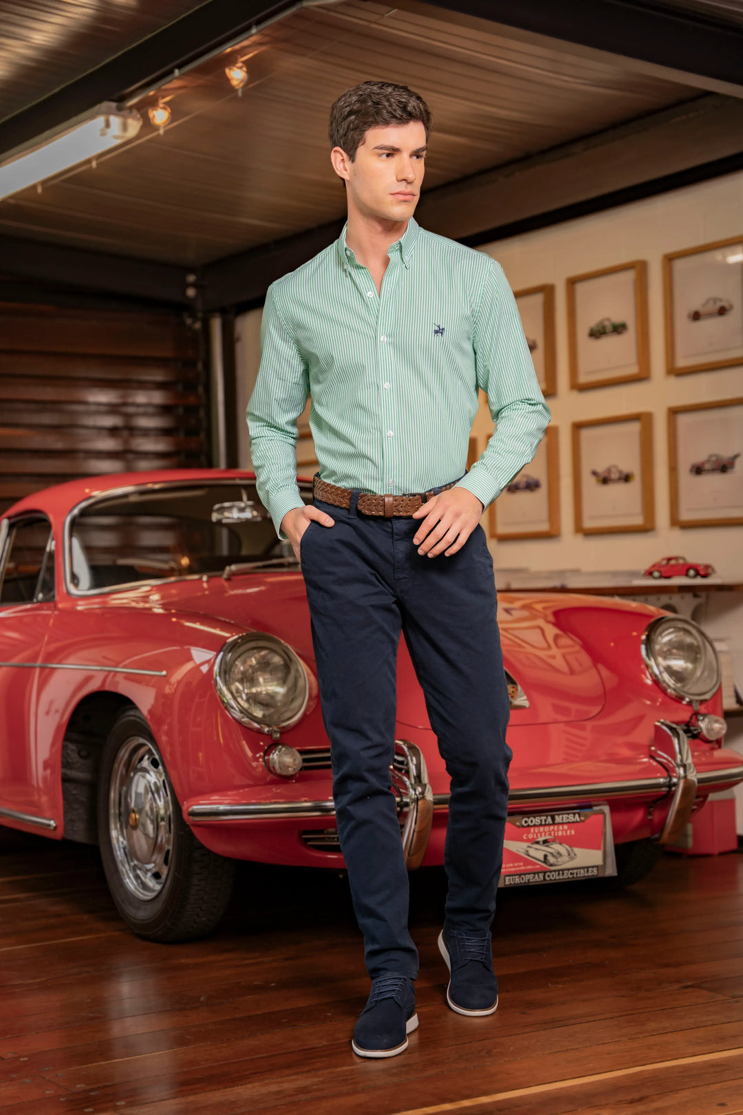 Camisa Cleverton Hombre Verde Claro