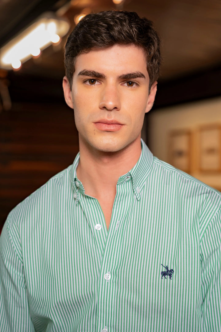 Camisa Cleverton Hombre Verde Claro