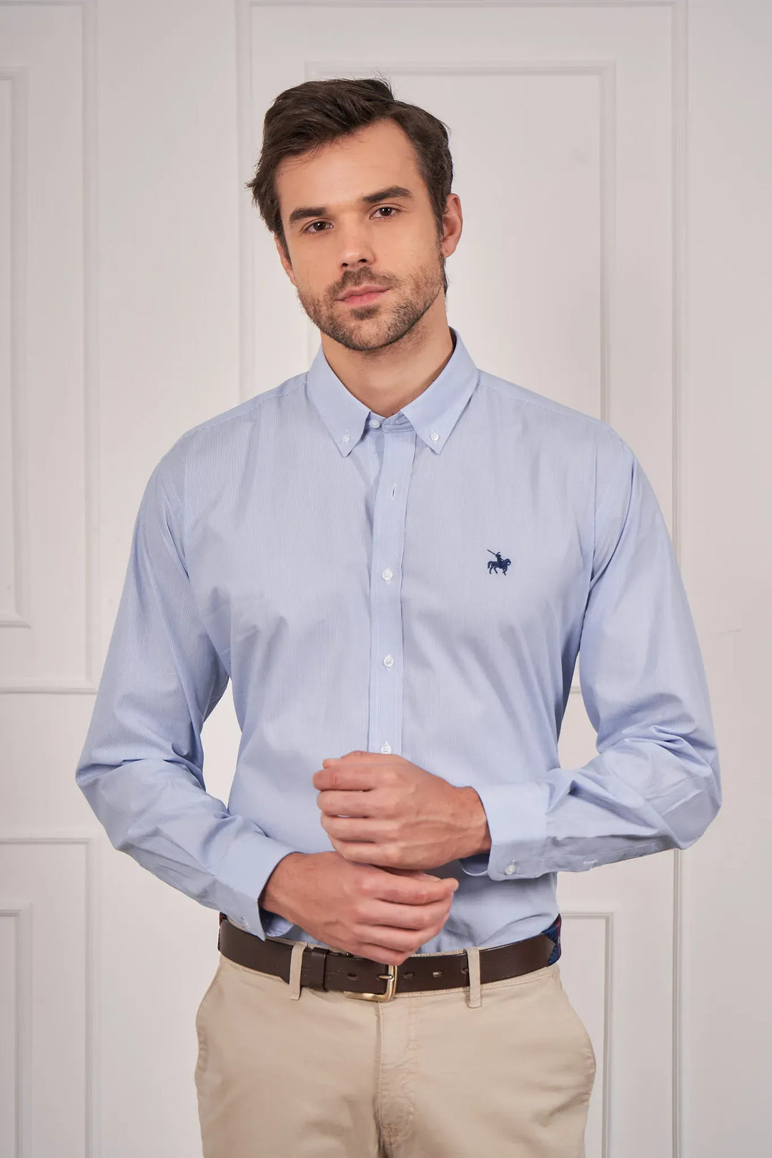 Camisa Riverside Hombre Azul medio