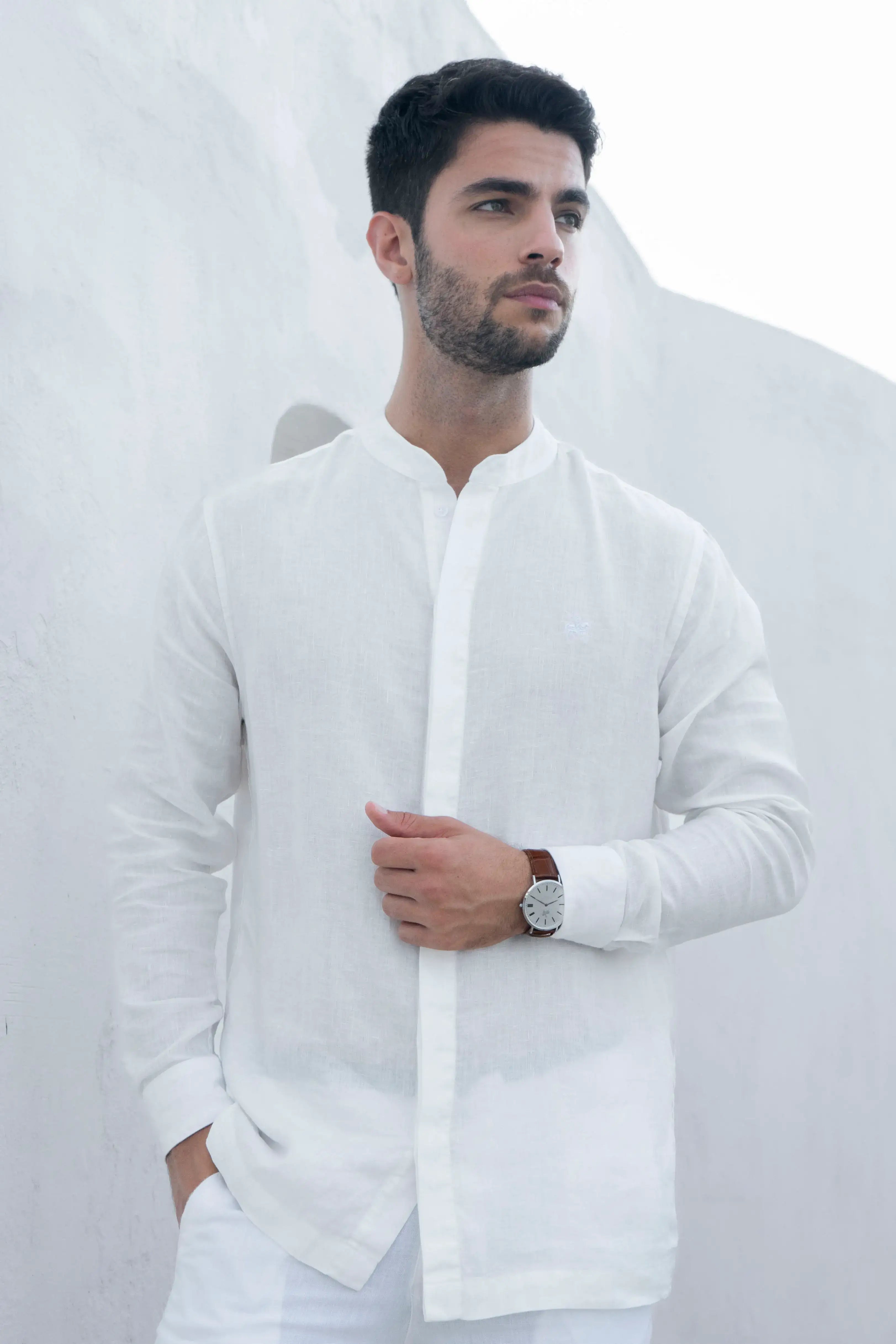 Camisas hombre lino shop