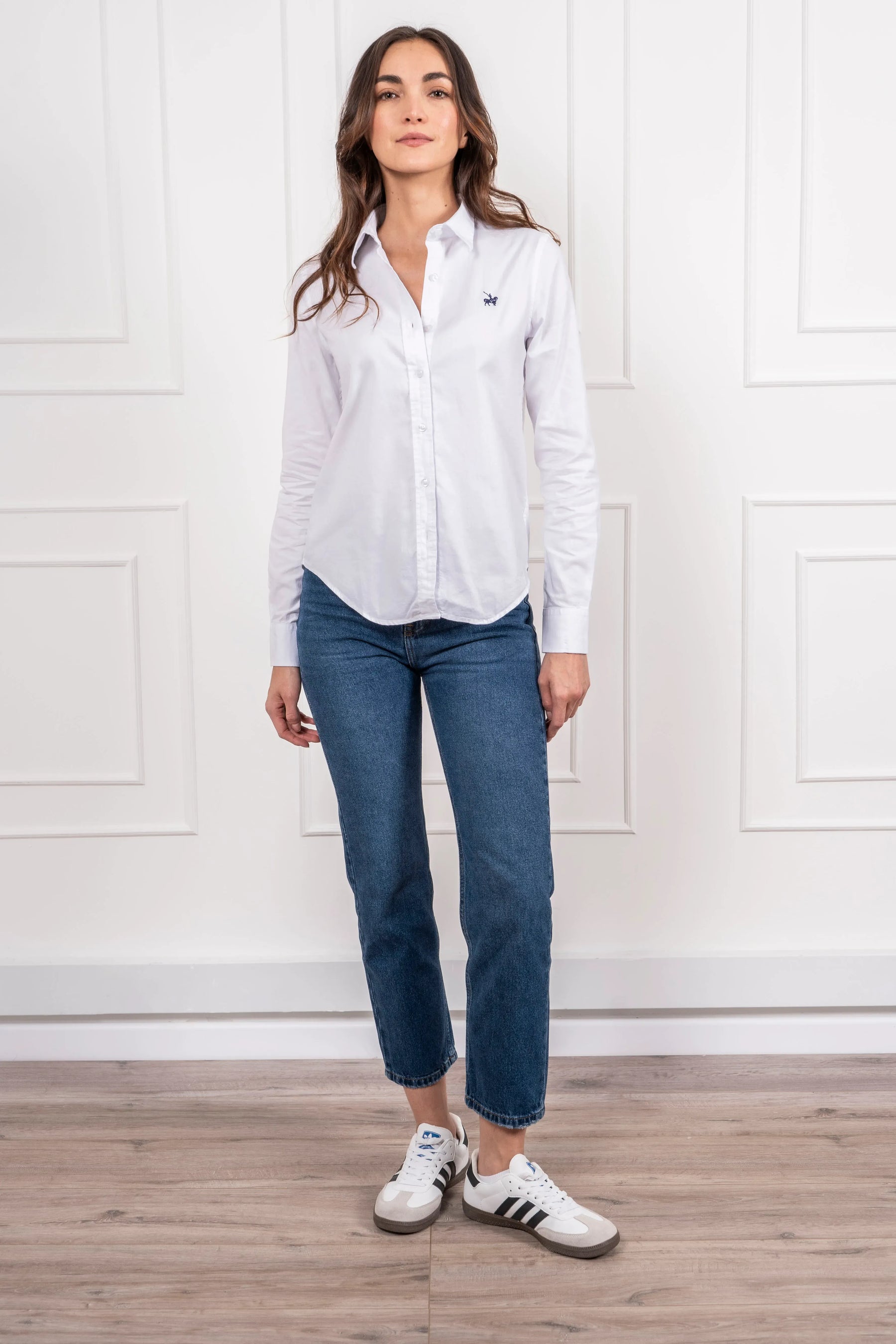 Camisa Oxford Mujer Blanca