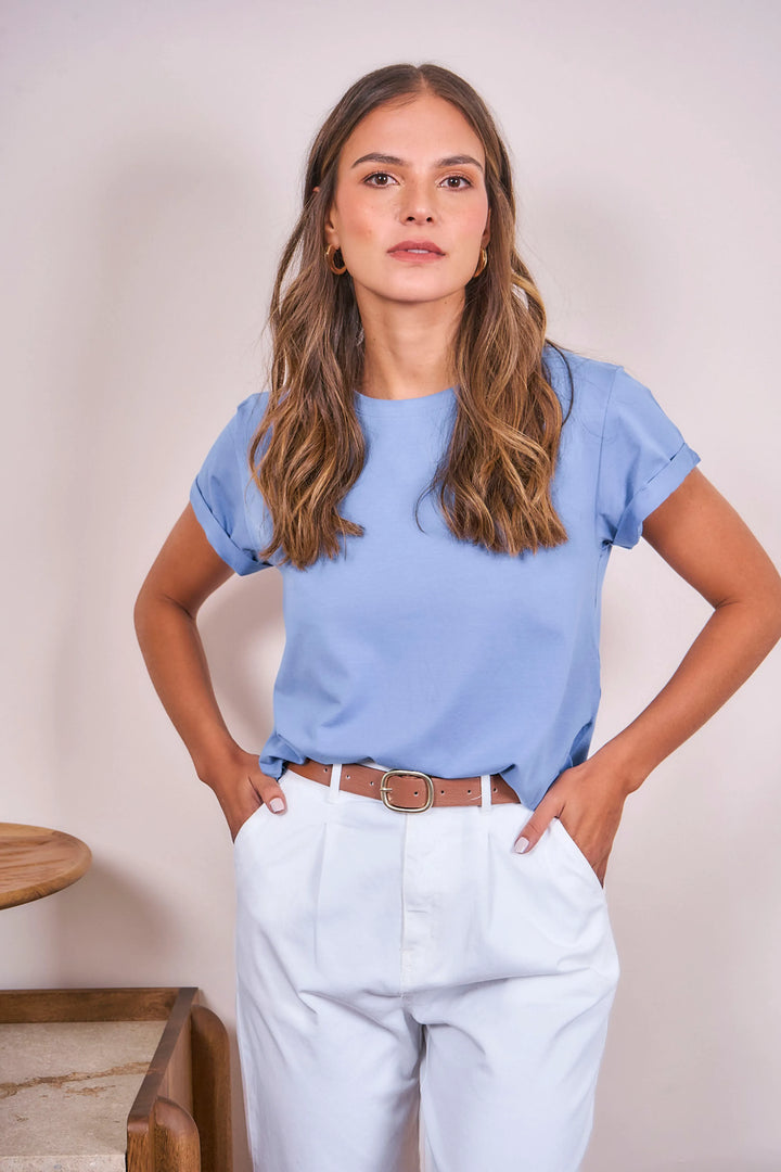 Camiseta Every Day Mujer Azul Cielo