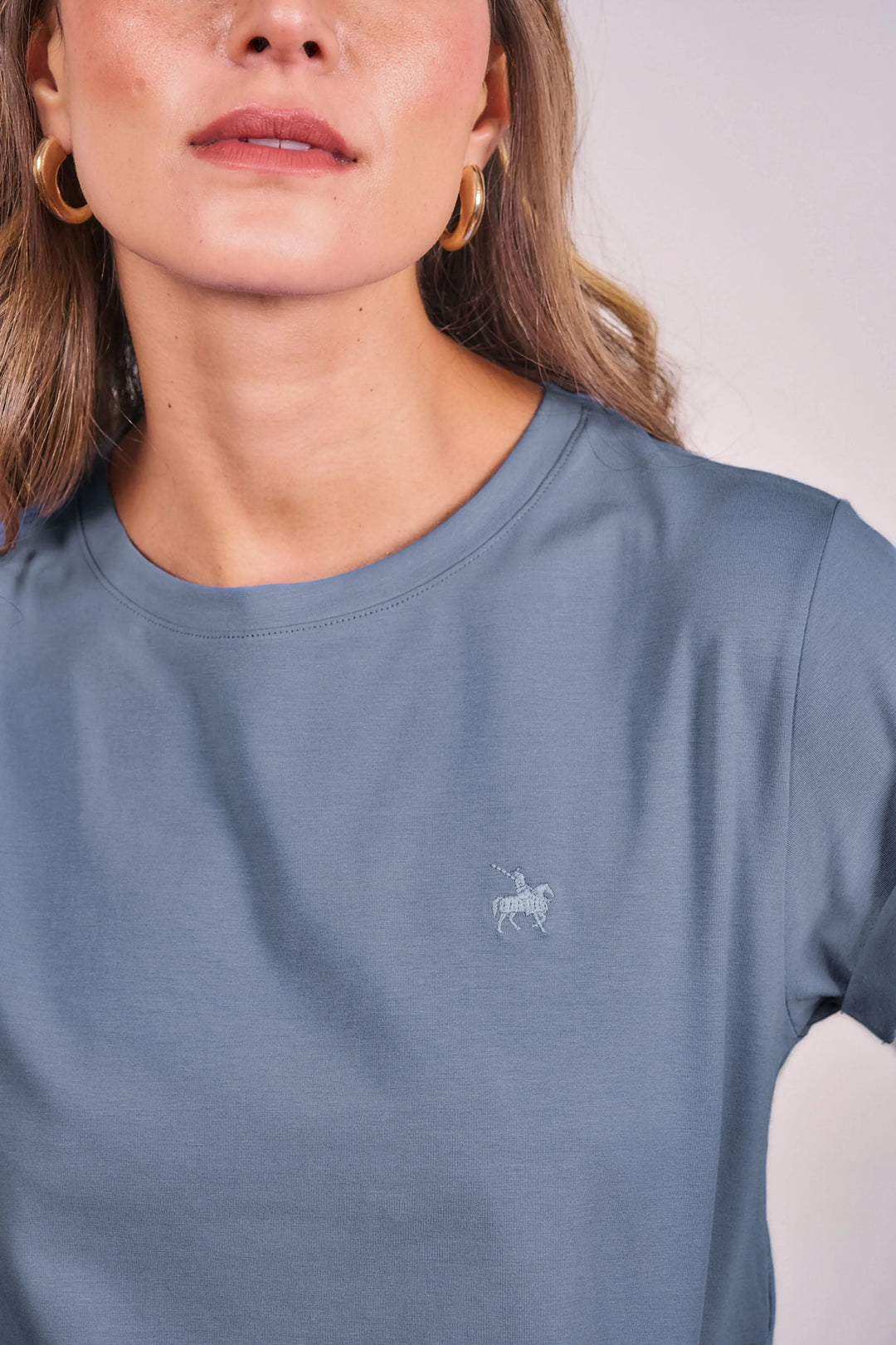 Camiseta Every Day Mujer Azul Medio