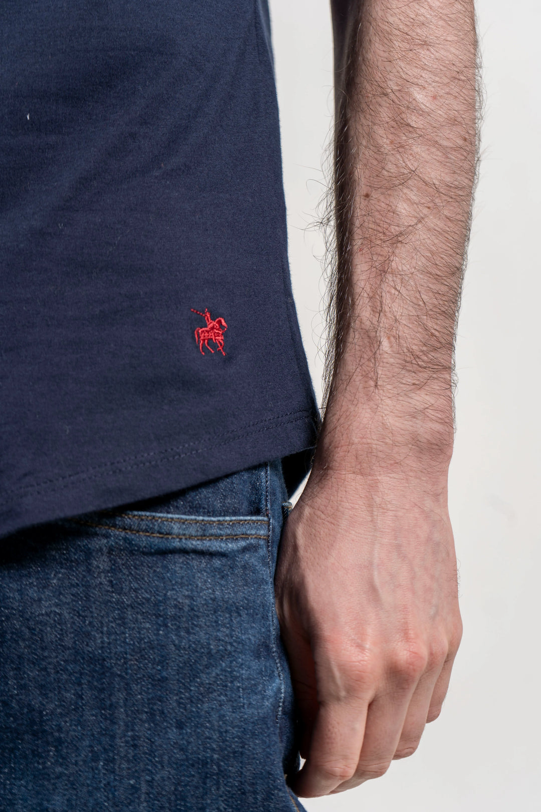 Henley T Shirt Azul oscura