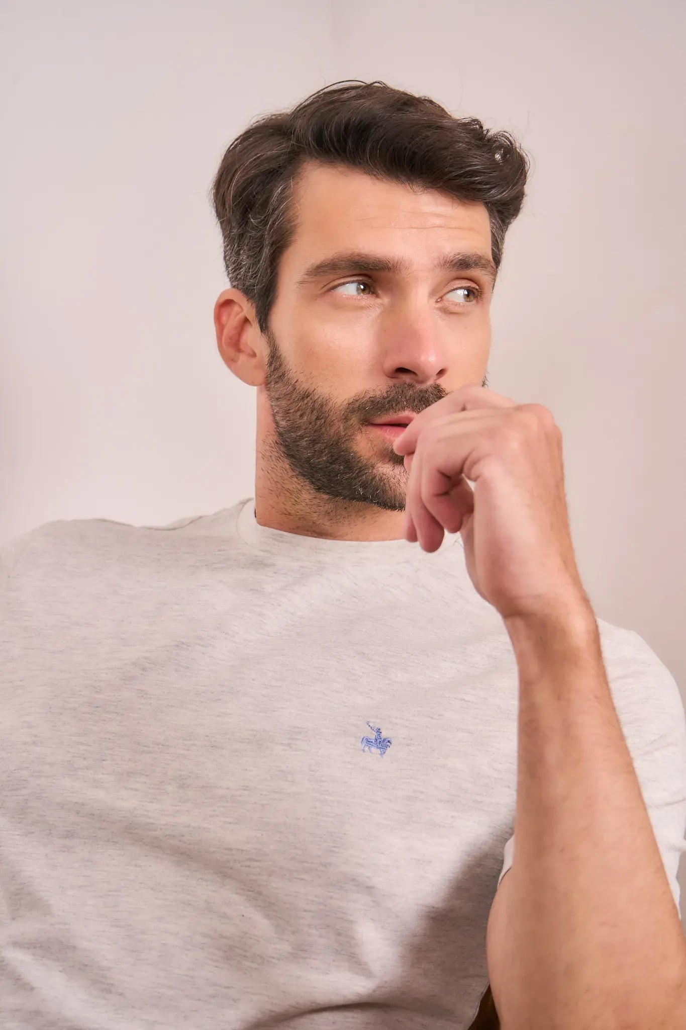 Camiseta Soft Hombre Gris