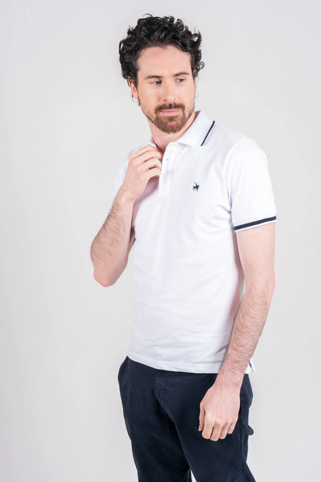 Camiseta Polo Pique Hombre Blanco Armatura Armatura CO