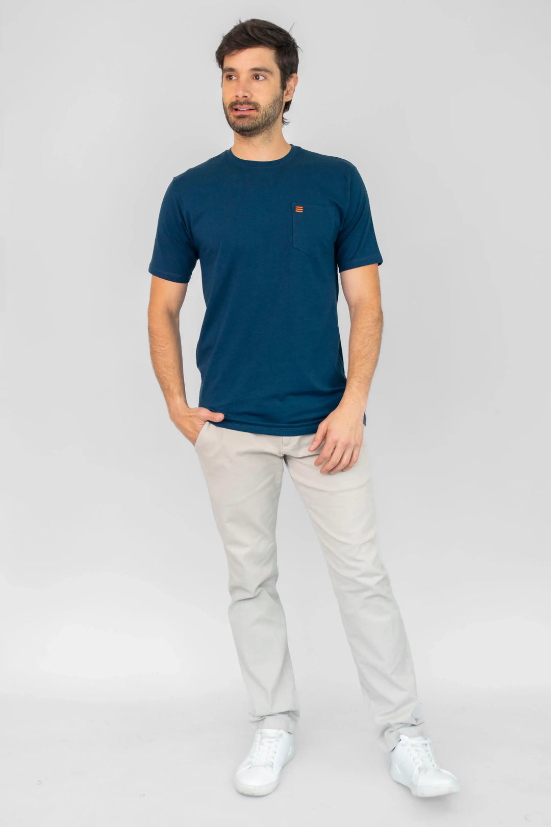 T Shirt Premium Azul oxford