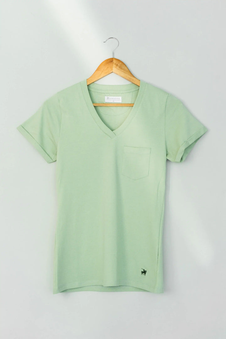 T Shirt Mujer Verde pistacho