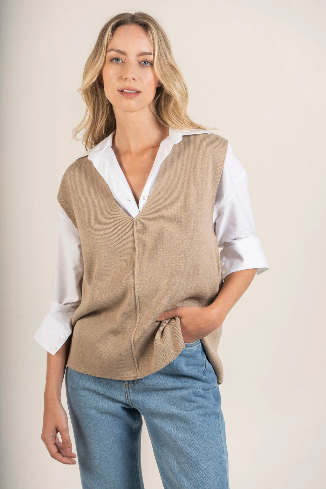 Chaleco Mujer Sweater Vest Arena