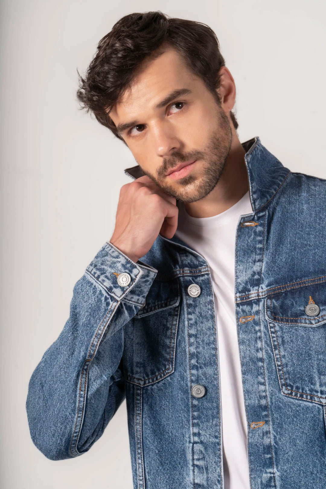 Chaqueta Denim Hombre Azul Oscuro Bogota