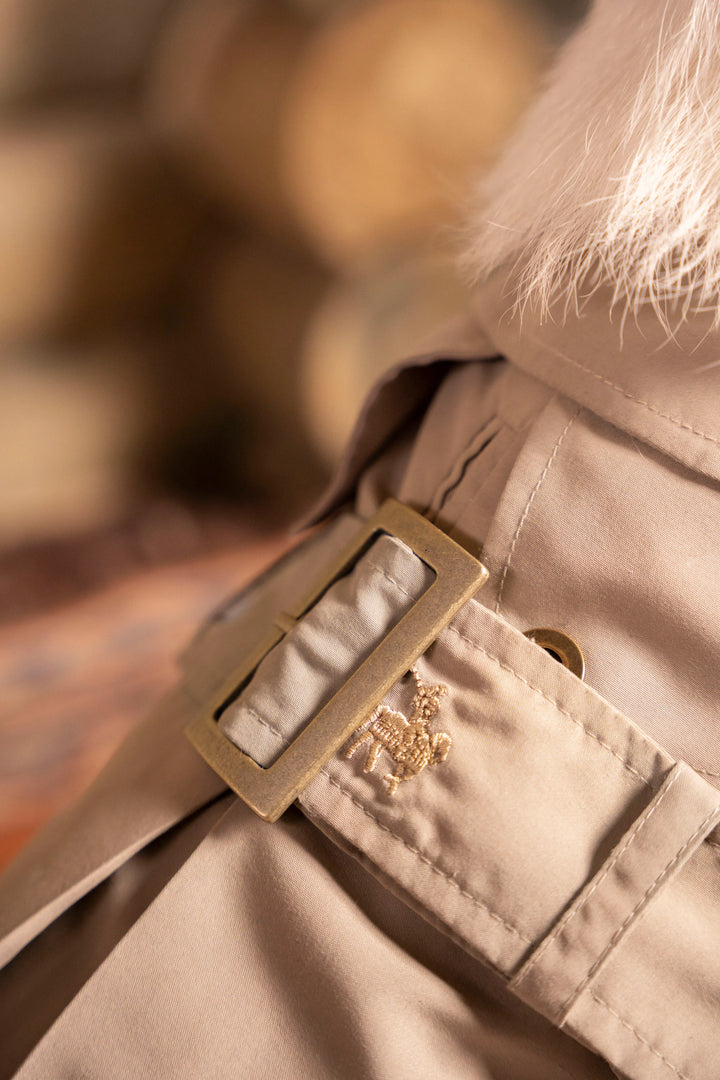 Trench Perro Beige Oscuro