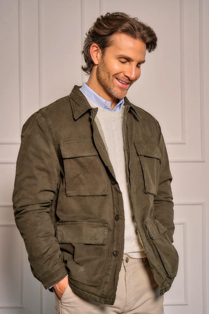 Chaqueta Shetland Hombre Verde